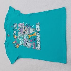 L.O.L surprise Girls t-chirt blue size XL 14/16